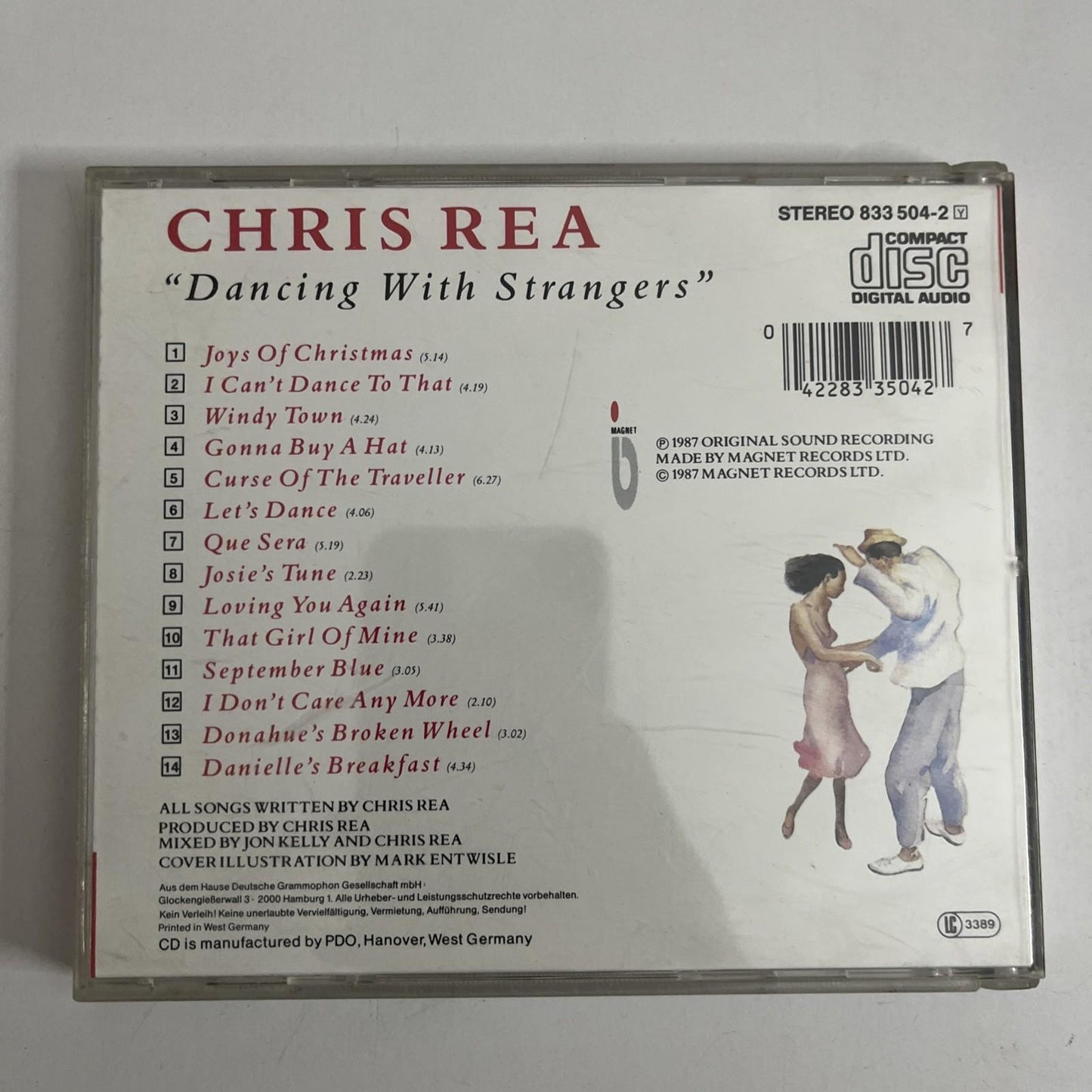 Chris Rea – Dancing With Strangers (CD, 1987) Germany 833 504-2