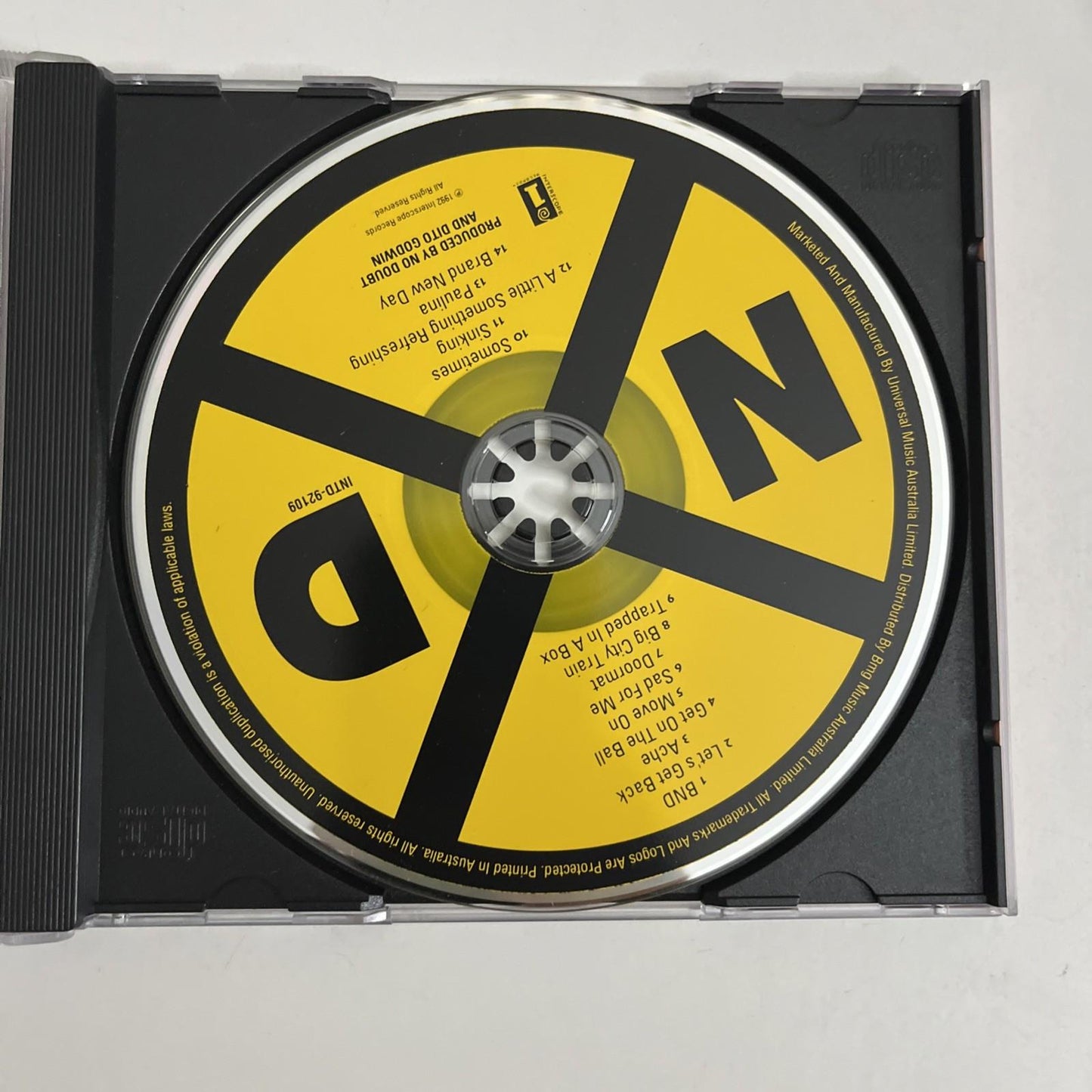 No Doubt – No Doubt (CD, 1992) Australia INTD-92109