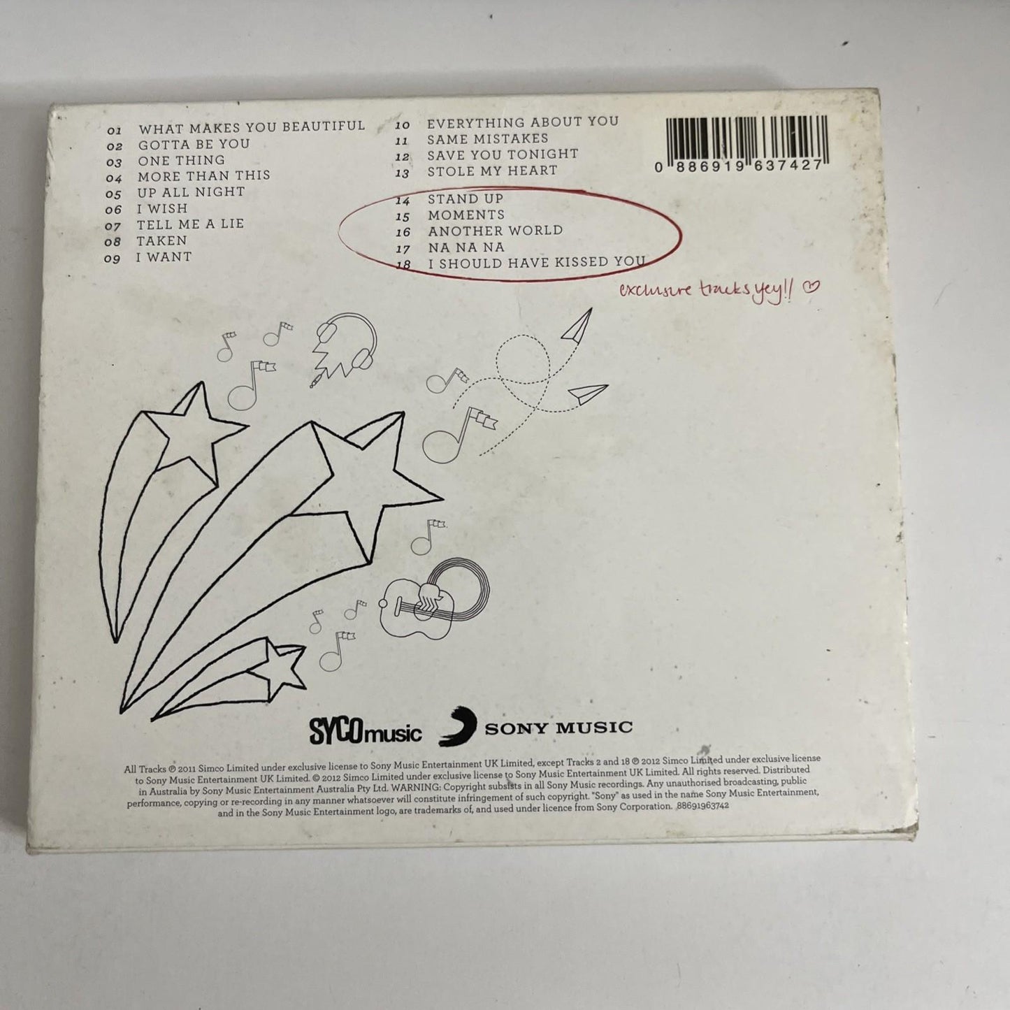 One Direction – Up All Night: The Souvenir Edition (CD, 2012) Australia