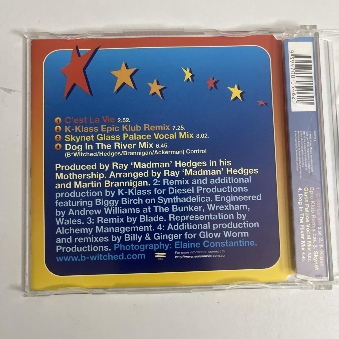 B*Witched – C'est La Vie (CD, 1998)  Australia 666078 2