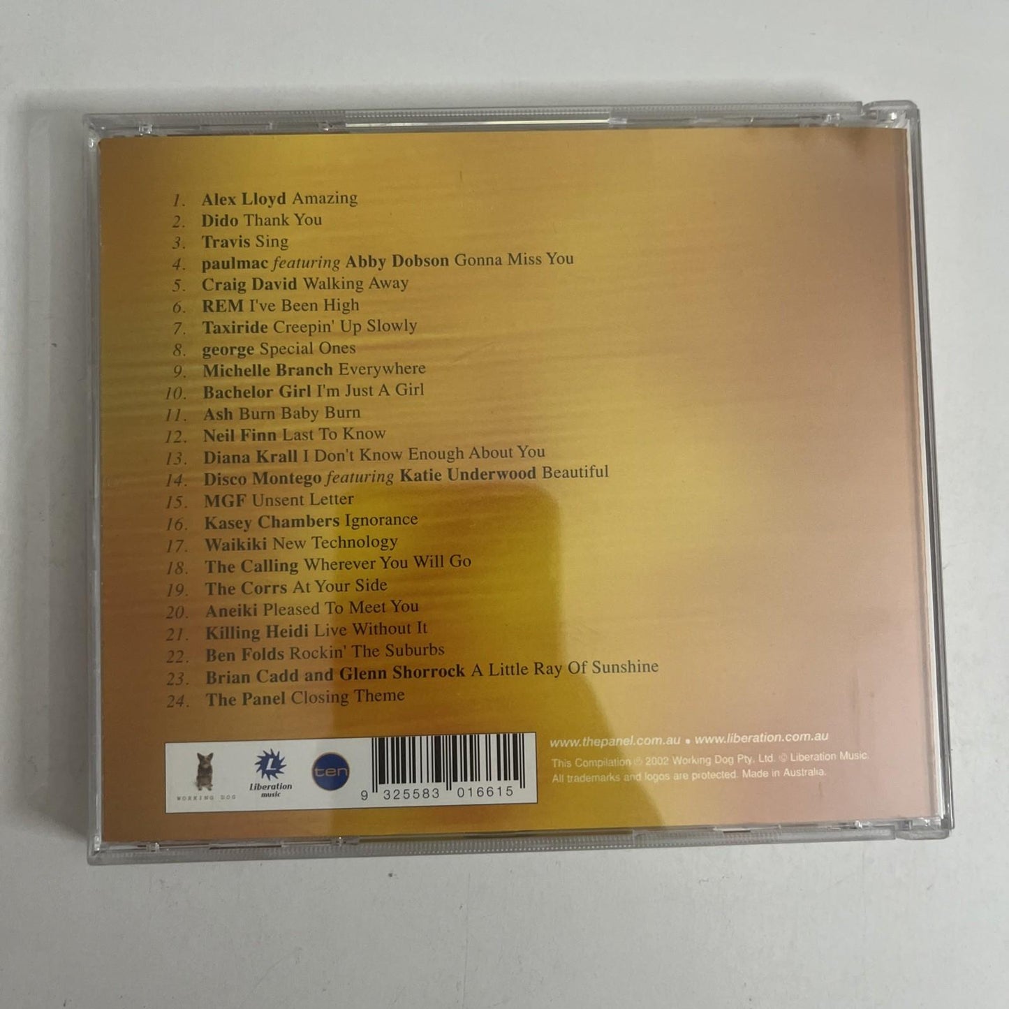 The Latest Collection: Music Live From The Panel (CD, 2002) Australia