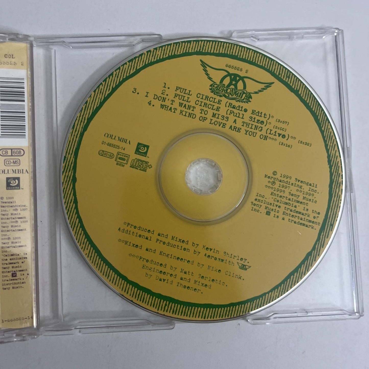 Aerosmith – Full Circle (CD, 1999) Europe COL 665525 2