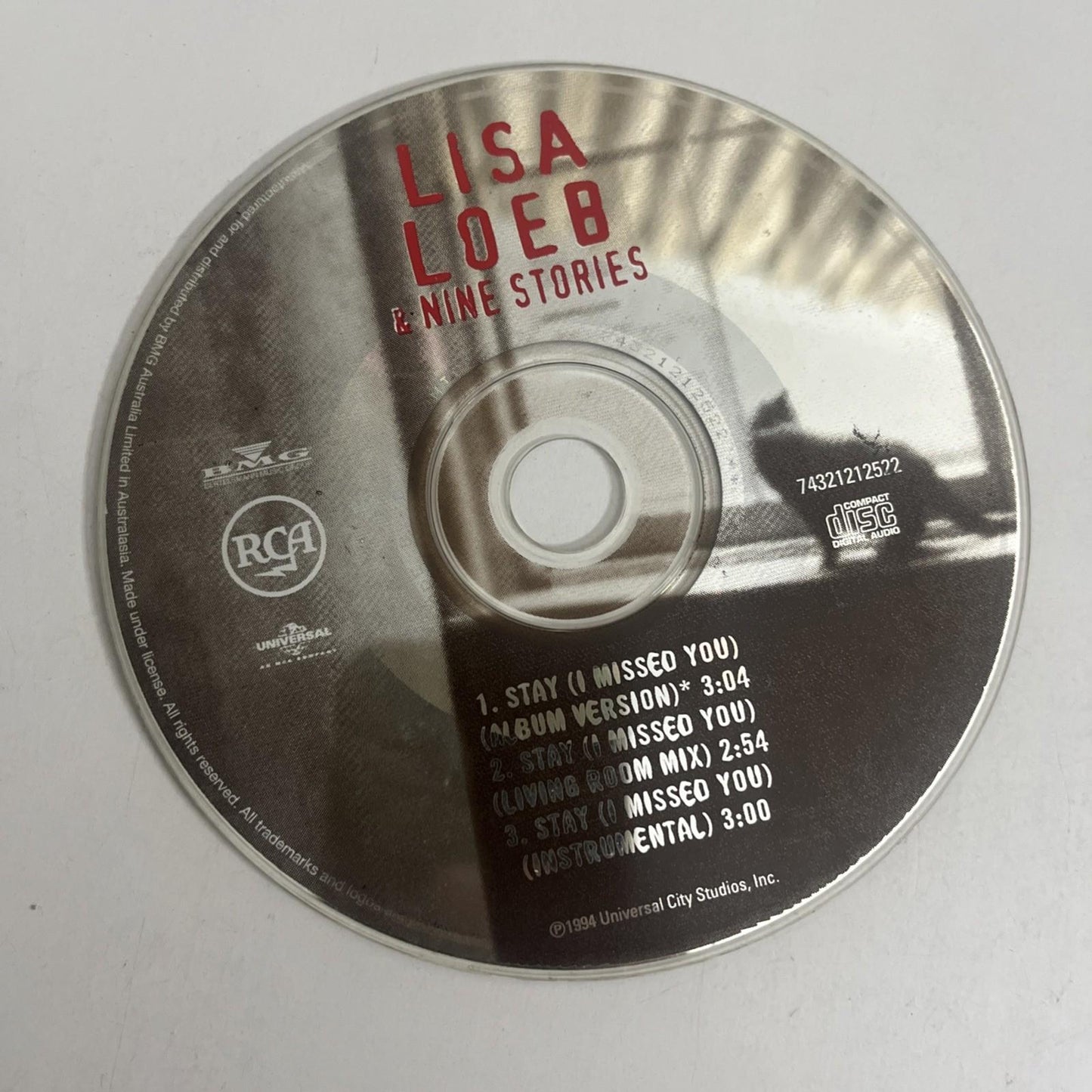 Lisa Loeb & Nine Stories – Stay (I Missed You) (CD, 1994) Australasia