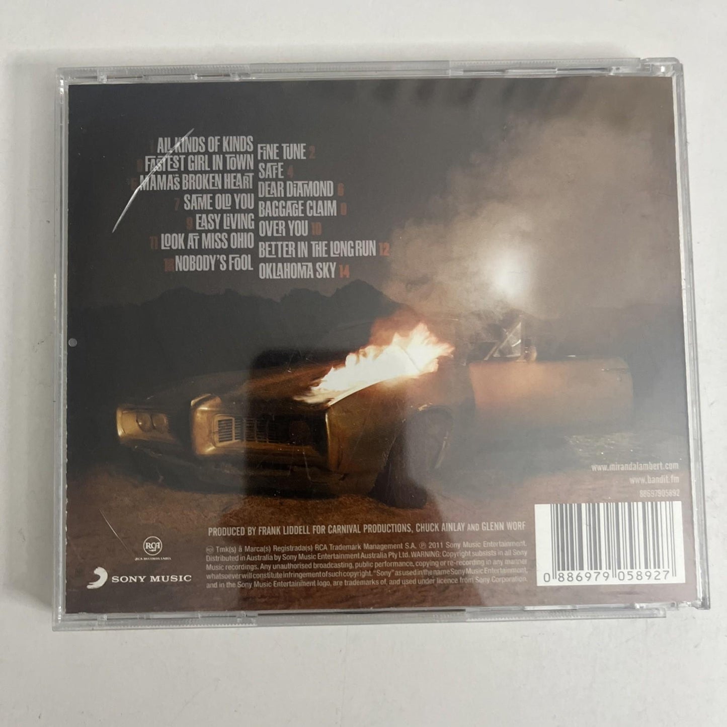 Miranda Lambert – Four The Record (CD, 2011) US 88697-90589-2
