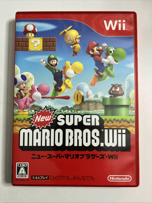 New Super Mario Bros Wii Japanese Nintendo Wii NTSC-J Game