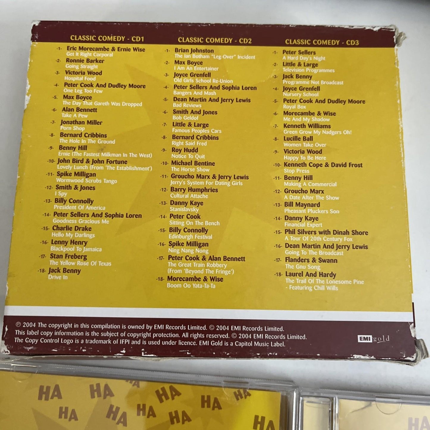 Various – The Classic Comedy Box (CD, 2004) 3-Discs UK 7243 4 73588 2 1