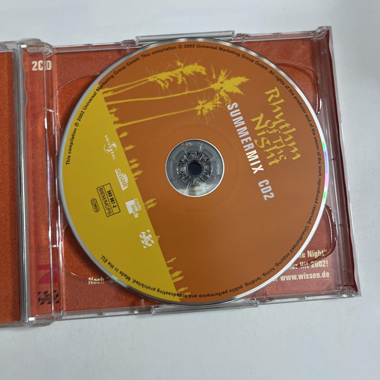 Various – Rhythm Of The Night Summermix (CD, 2002) 2-Discs Germany 583 985-2