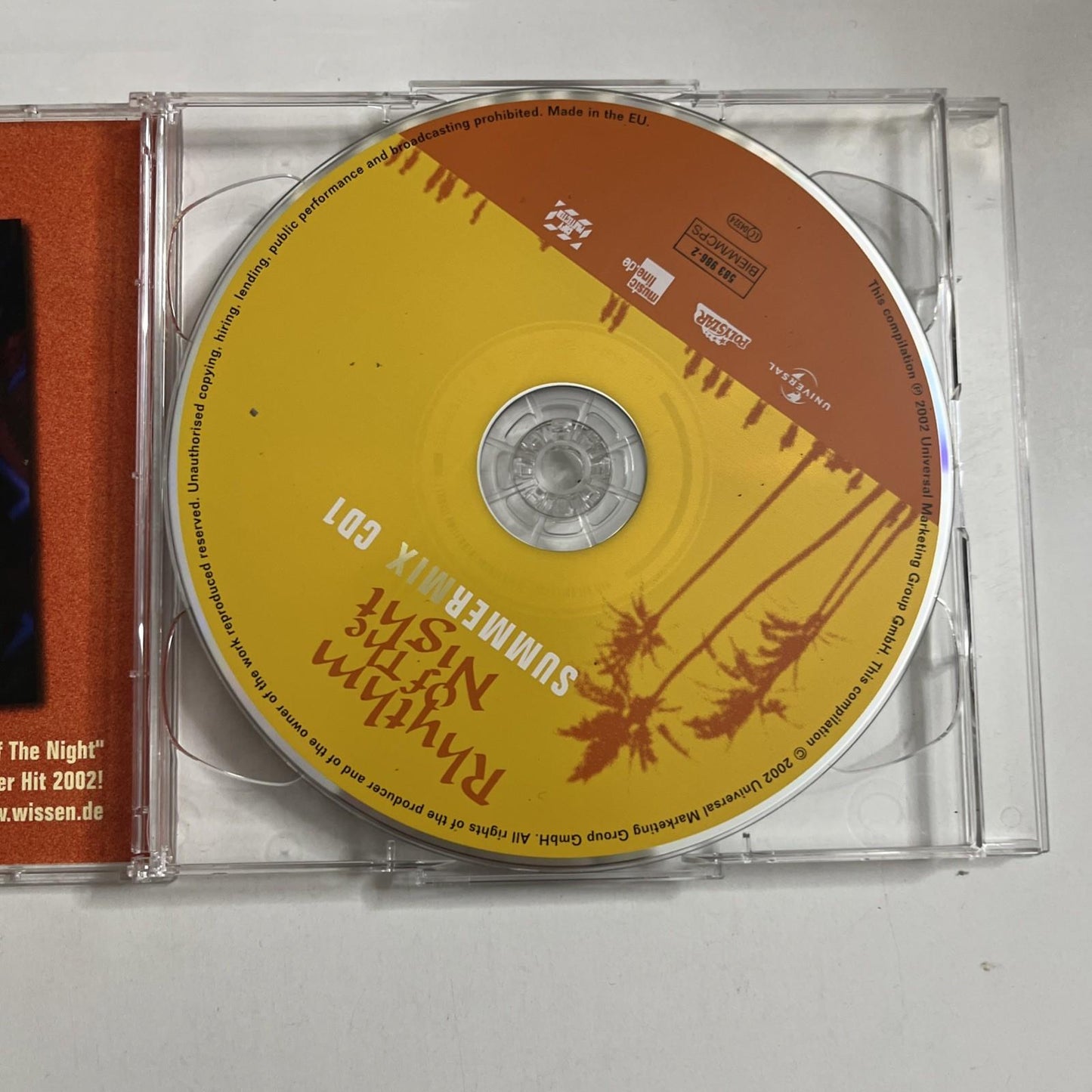 Various – Rhythm Of The Night Summermix (CD, 2002) 2-Discs Germany 583 985-2