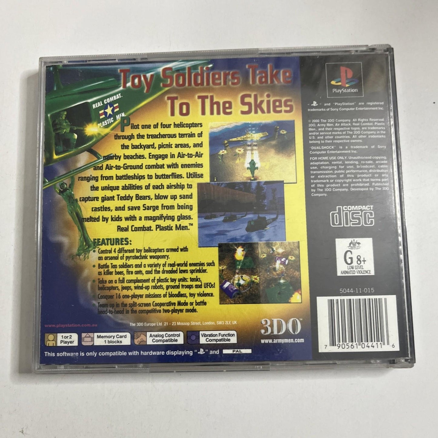 Army Men: Air Attack PS1 PlayStation 1 PAL 1999 Game