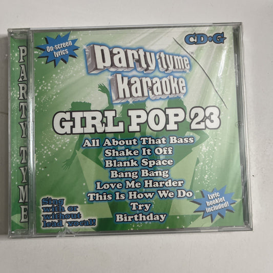 Party Tyme Karaoke - Girl Pop 23 (CD + G, 2015) NEW