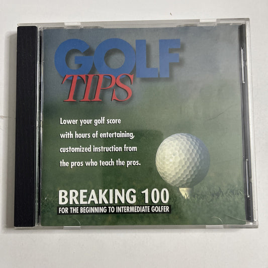 Golf Tips: Breaking 100 For The Beginner to Intermediate Golfer PC CD-ROM Window