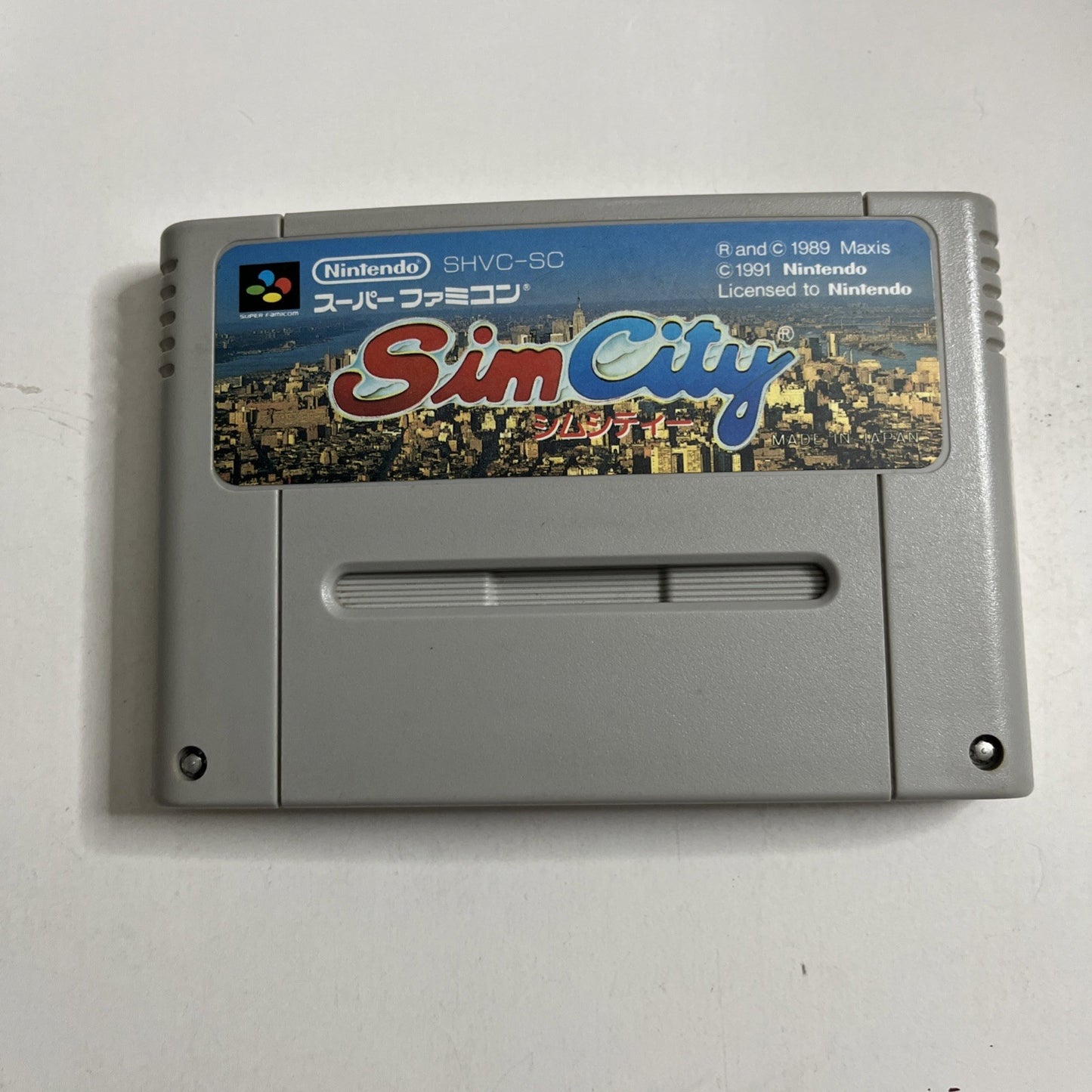 Sim City 1991 Nintendo Super Famicom NTSC-J JAPAN Game