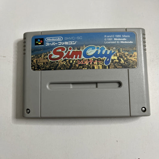 Sim City 1991 Nintendo Super Famicom NTSC-J JAPAN Game