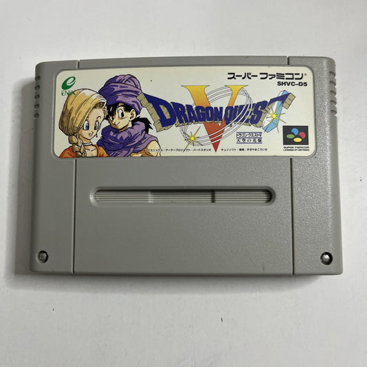 Dragon Quest V Nintendo Super Famicom SNES NTSC-J Enix RPG 1992 Japanese Game