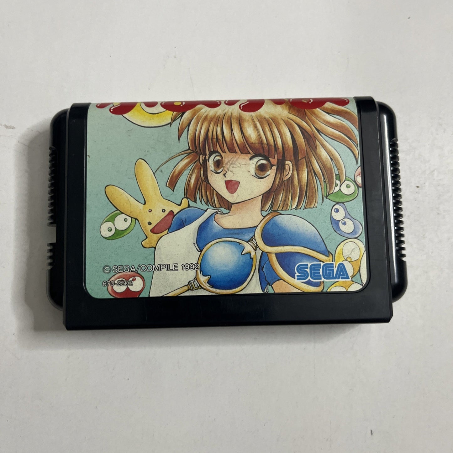 Puyo Puyo 1992 Sega Mega Drive NTSC-J Japanese Puzzle Arcade Game