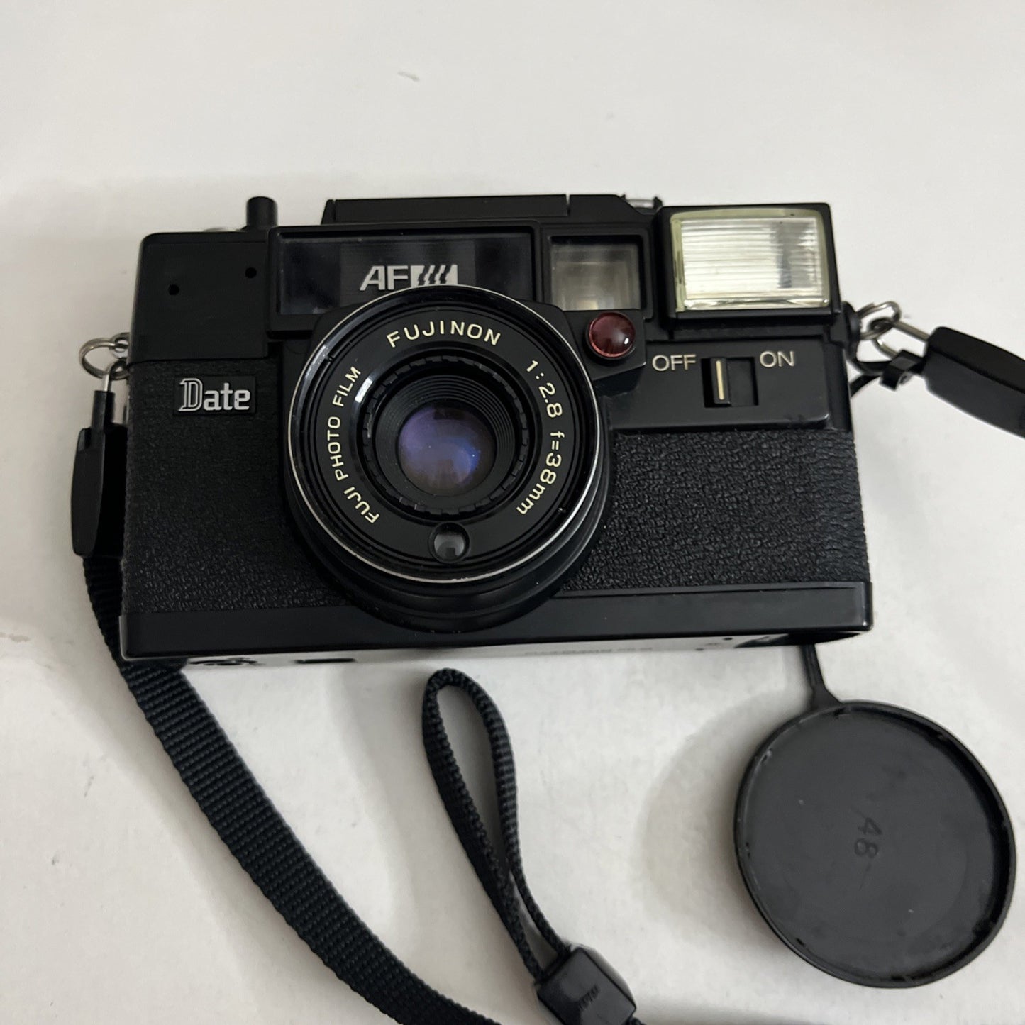 Fujica Date Film Camera *Missing Battery Lid For Parts Or Repair