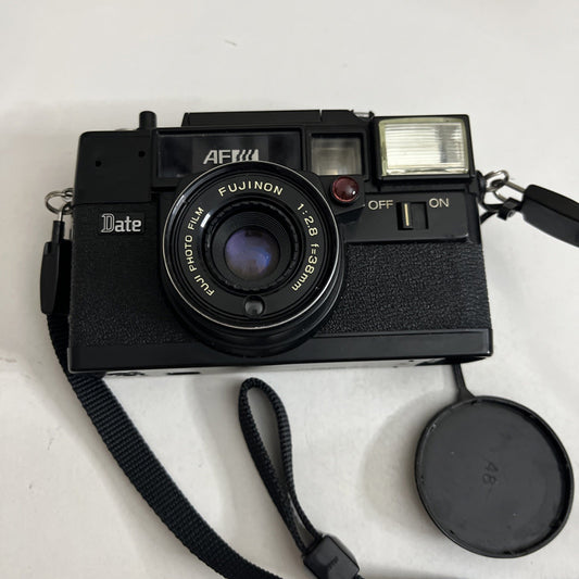 Fujica Date Film Camera *Missing Battery Lid For Parts Or Repair