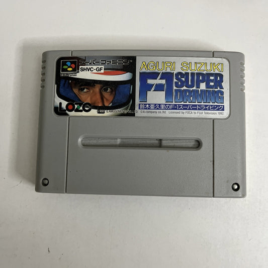 Aguri Suzuki's F-1 Super Driving 1992 Nintendo Super Famicom NTSC-J Japanese