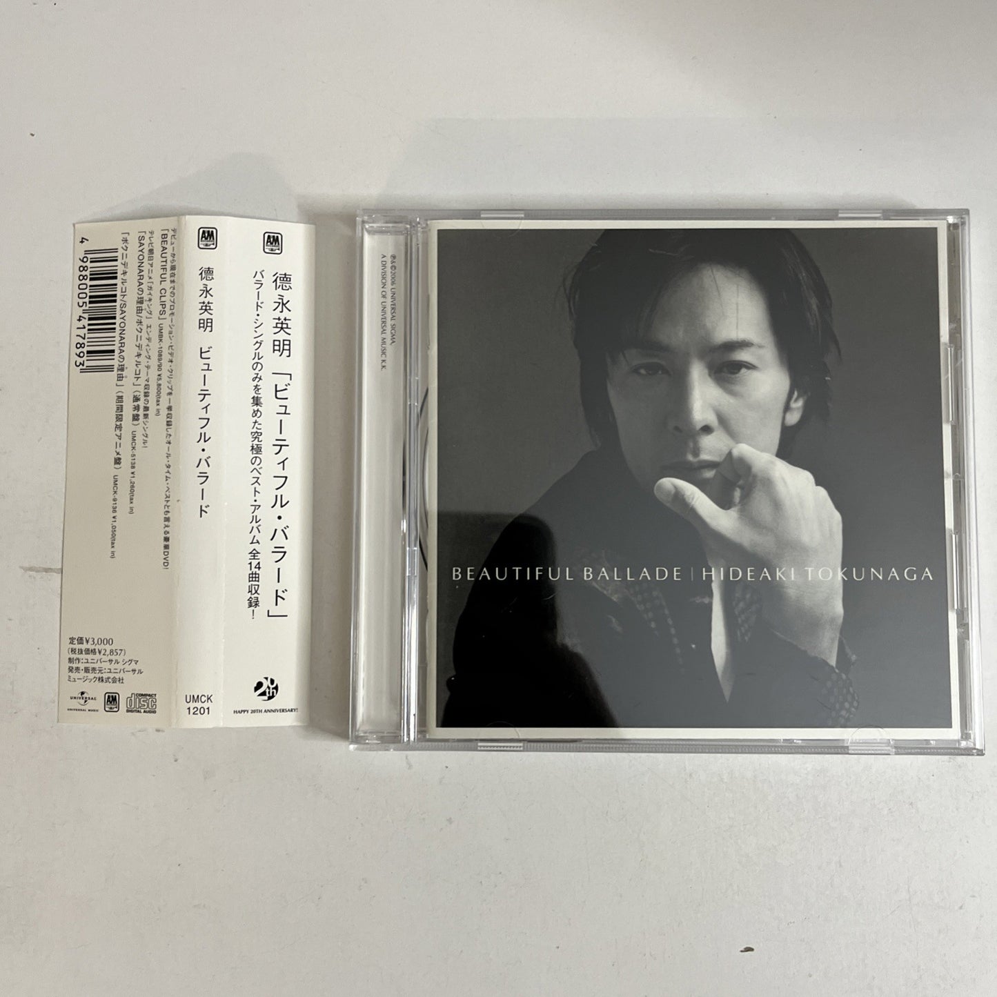 Hideaki Tokunaga – Beautiful Ballade (CD, 2006) Japan Obi UMCK-1201