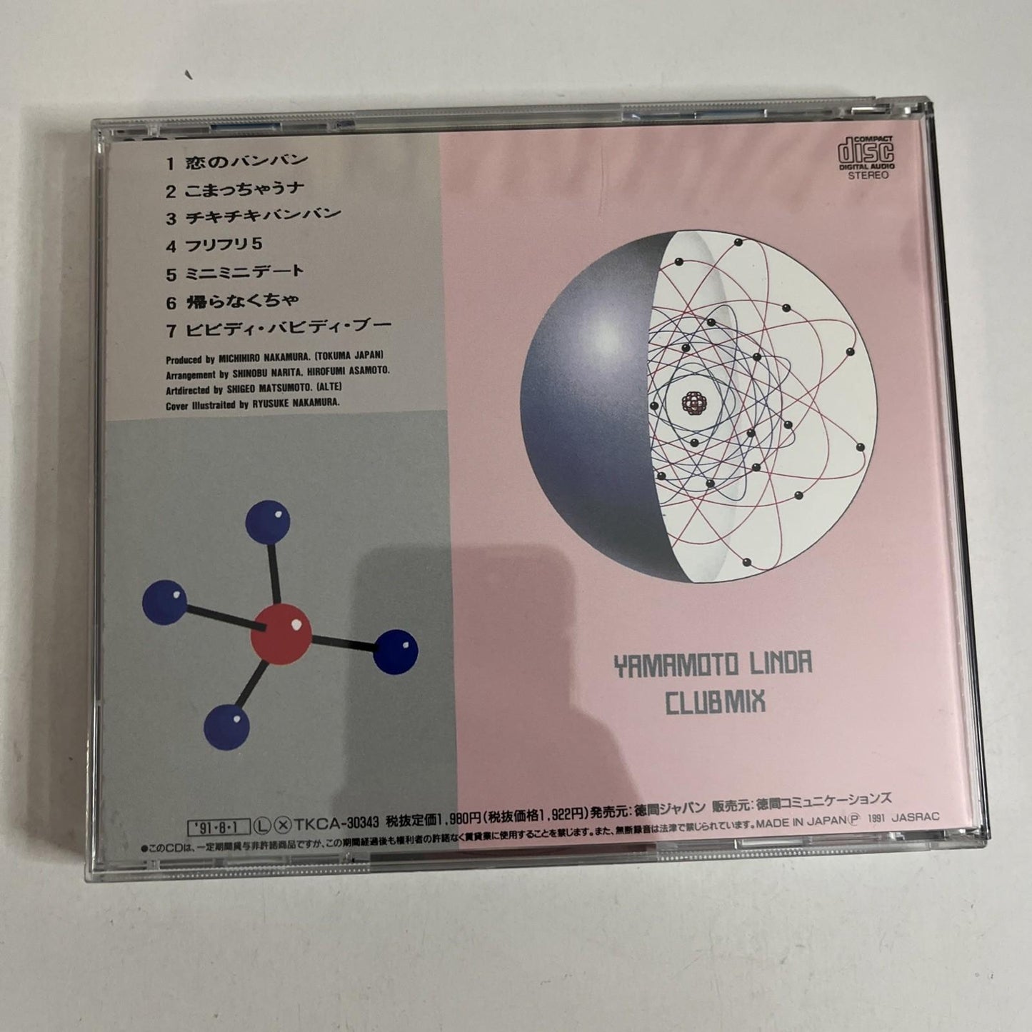 Linda Yamamoto – Yamamoto Linda Club Mix  (CD, 1991) Japan Obi TKCA-30343
