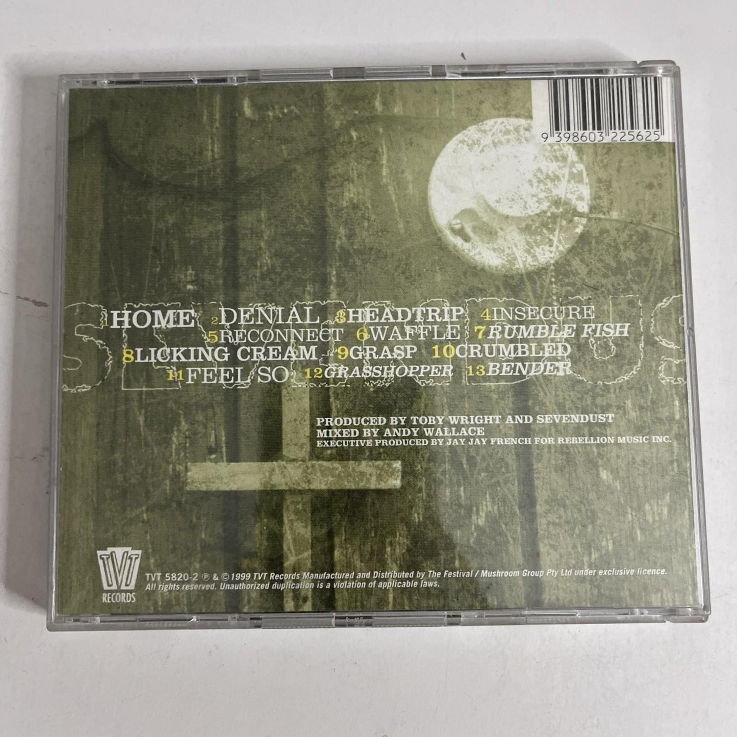Sevendust – Home (CD, 1999) Australia TVT 5820-2