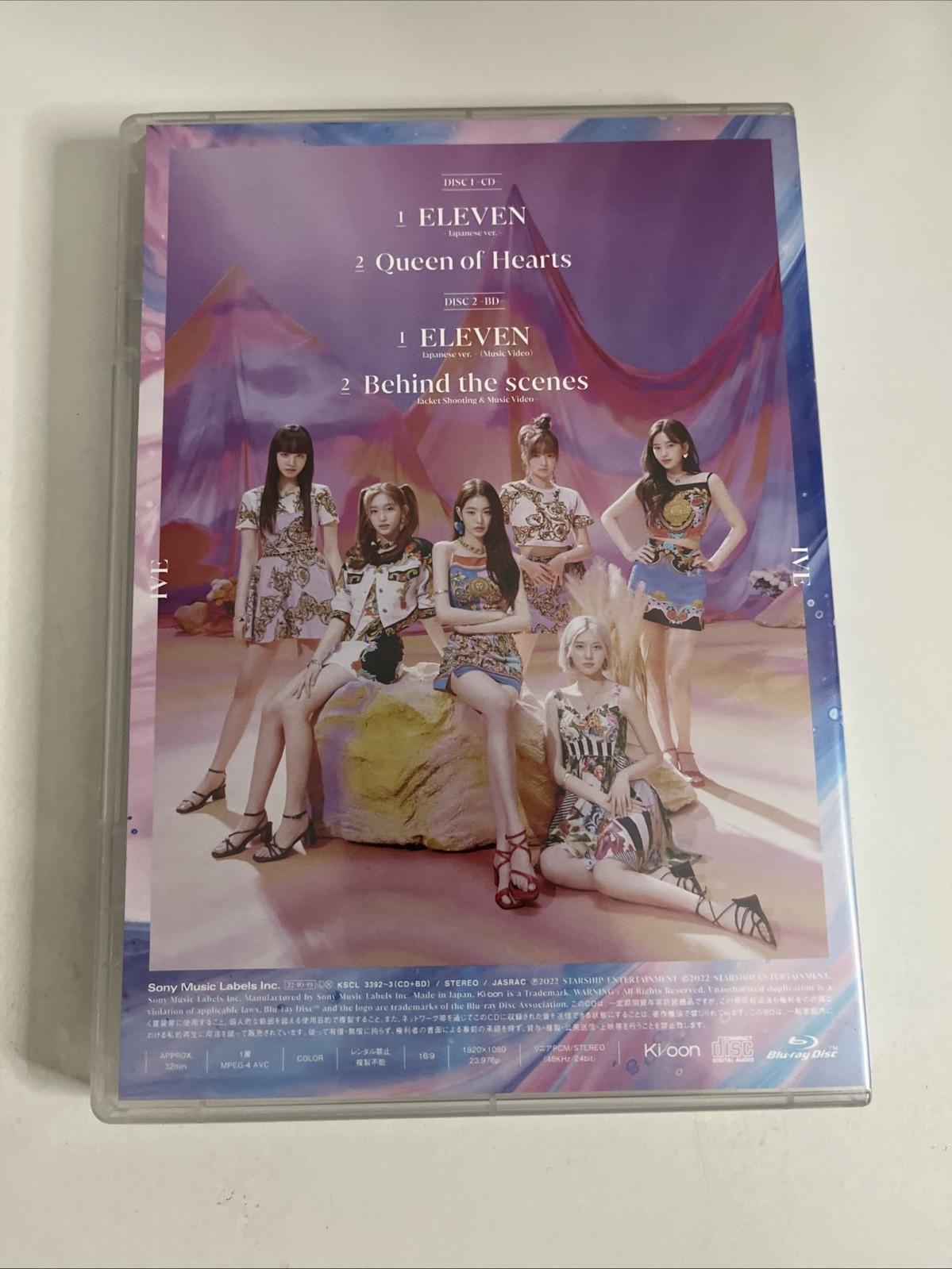 Ive – Eleven (Japanese Version) (CD + Blu-ray, 2022) Japan 2-Discs KSCL-3392