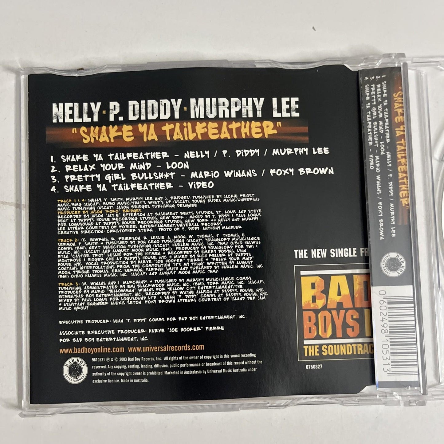 Nelly, P. Diddy, Murphy Lee – Shake Ya Tailfeather (CD, 2003)