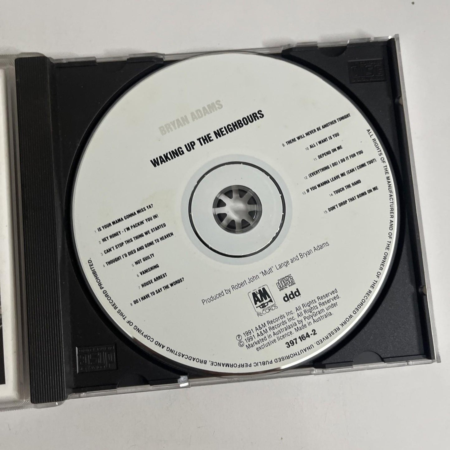 Bryan Adams – Waking Up The Neighbours (CD, 1991)
