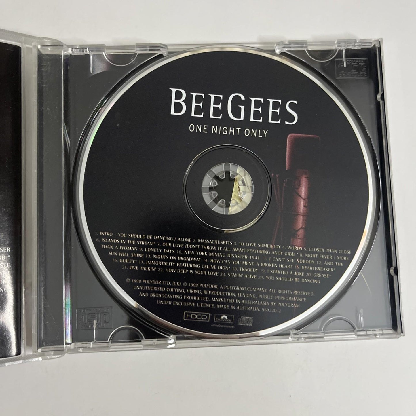 Bee Gees – One Night Only (CD, 1998) Australia 559 220-2