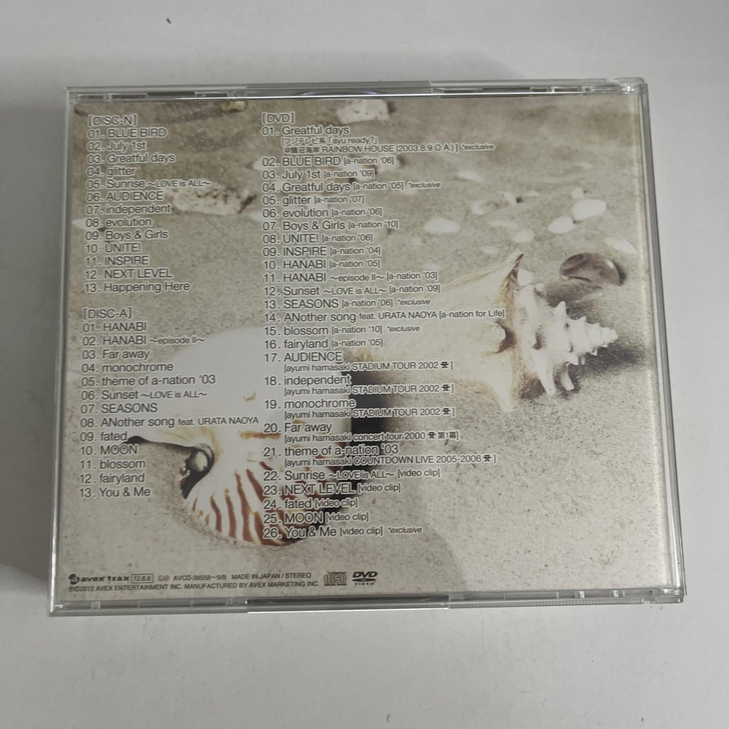 Ayumi Hamasaki – A Summer Best (CD + DVD, 2012) Japan 3-Discs AVCD-38558~9/B