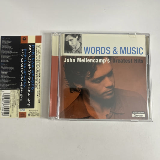 John Cougar Mellencamp – Words & Music:  Greatest Hits (CD, 2004) Japan Obi