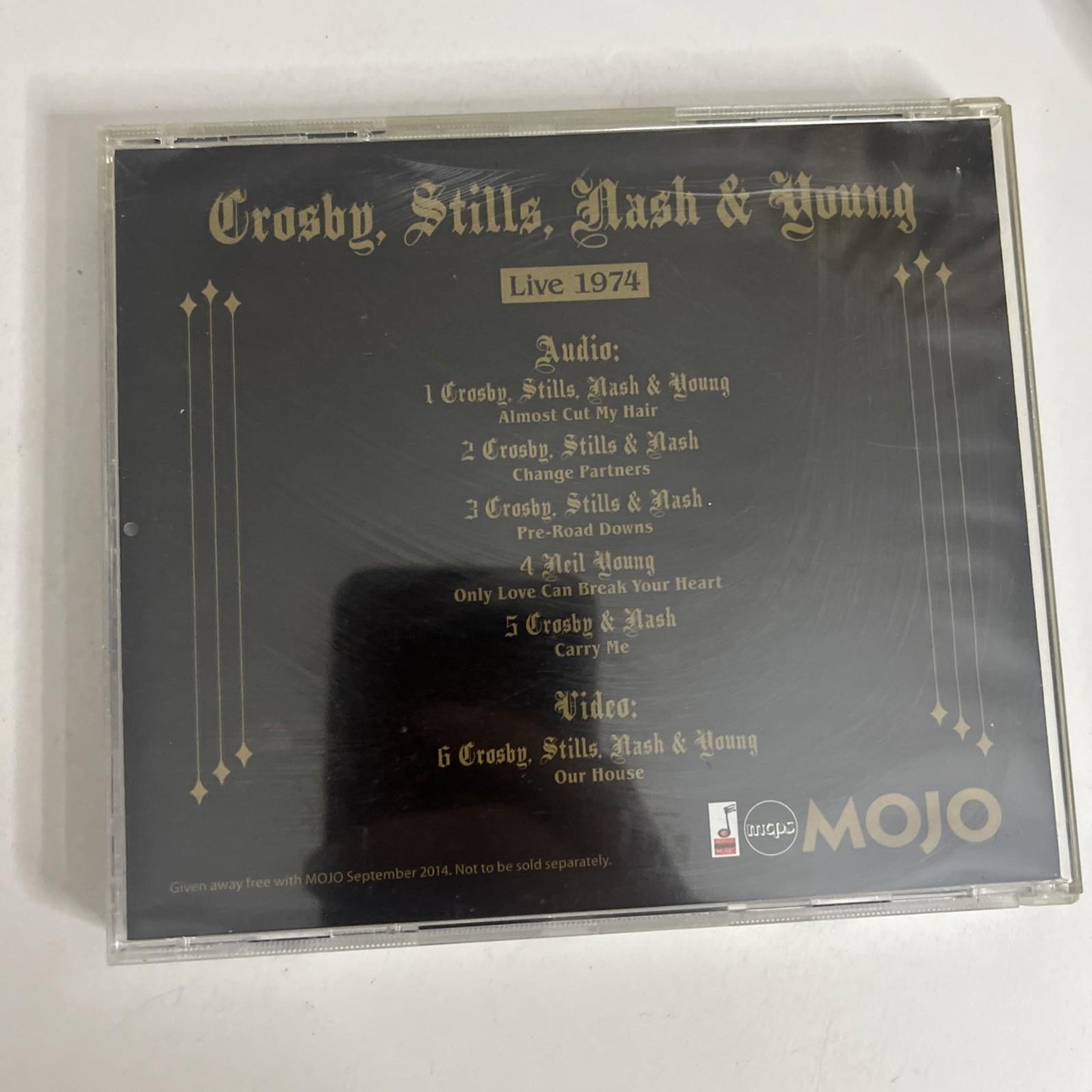 Crosby, Stills, Nash & Young – Live 1974 (CD, 2014) UK September 2014