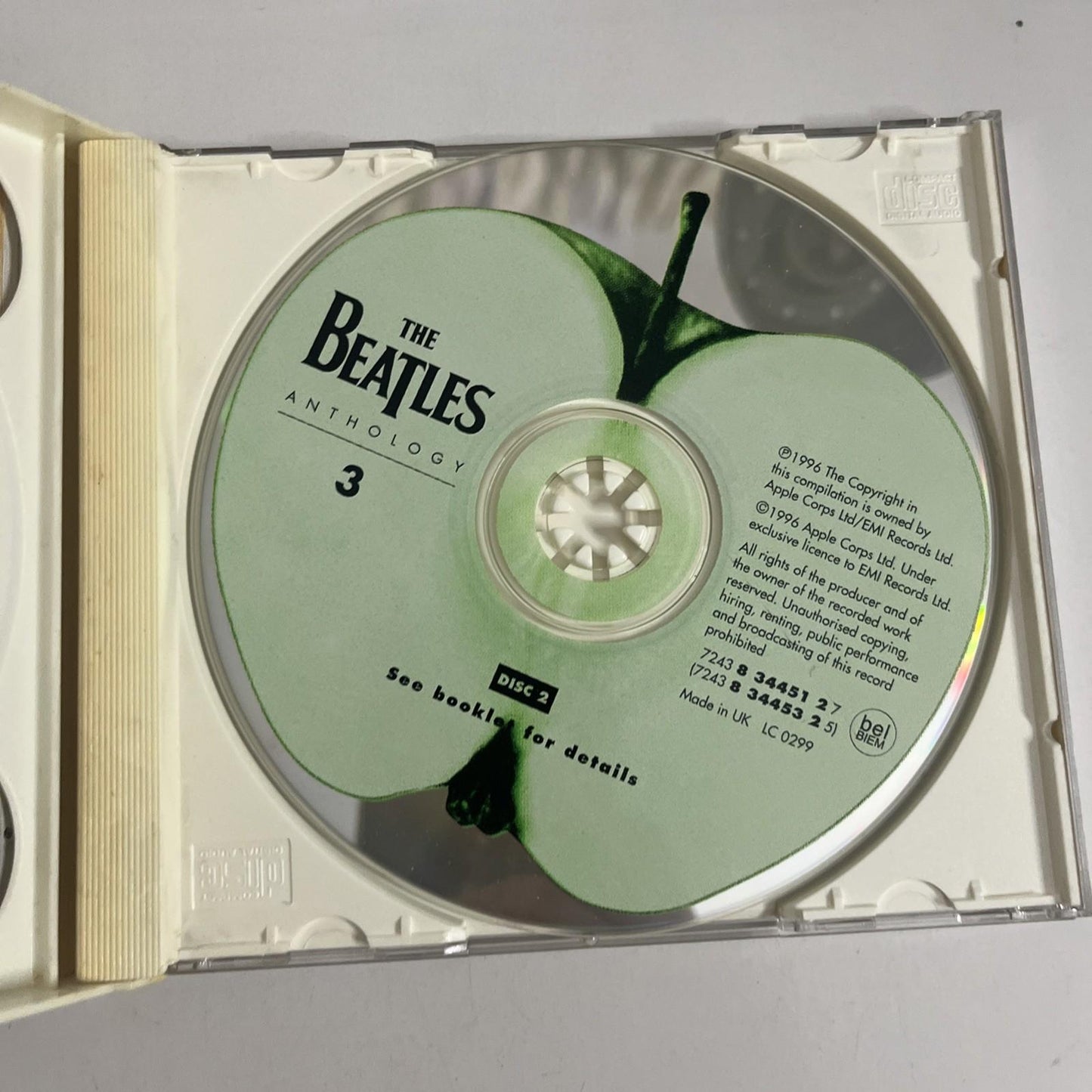 The Beatles – Anthology 3 (CD, 1996) Europe 2-Discs 7243 8 34451 2 7