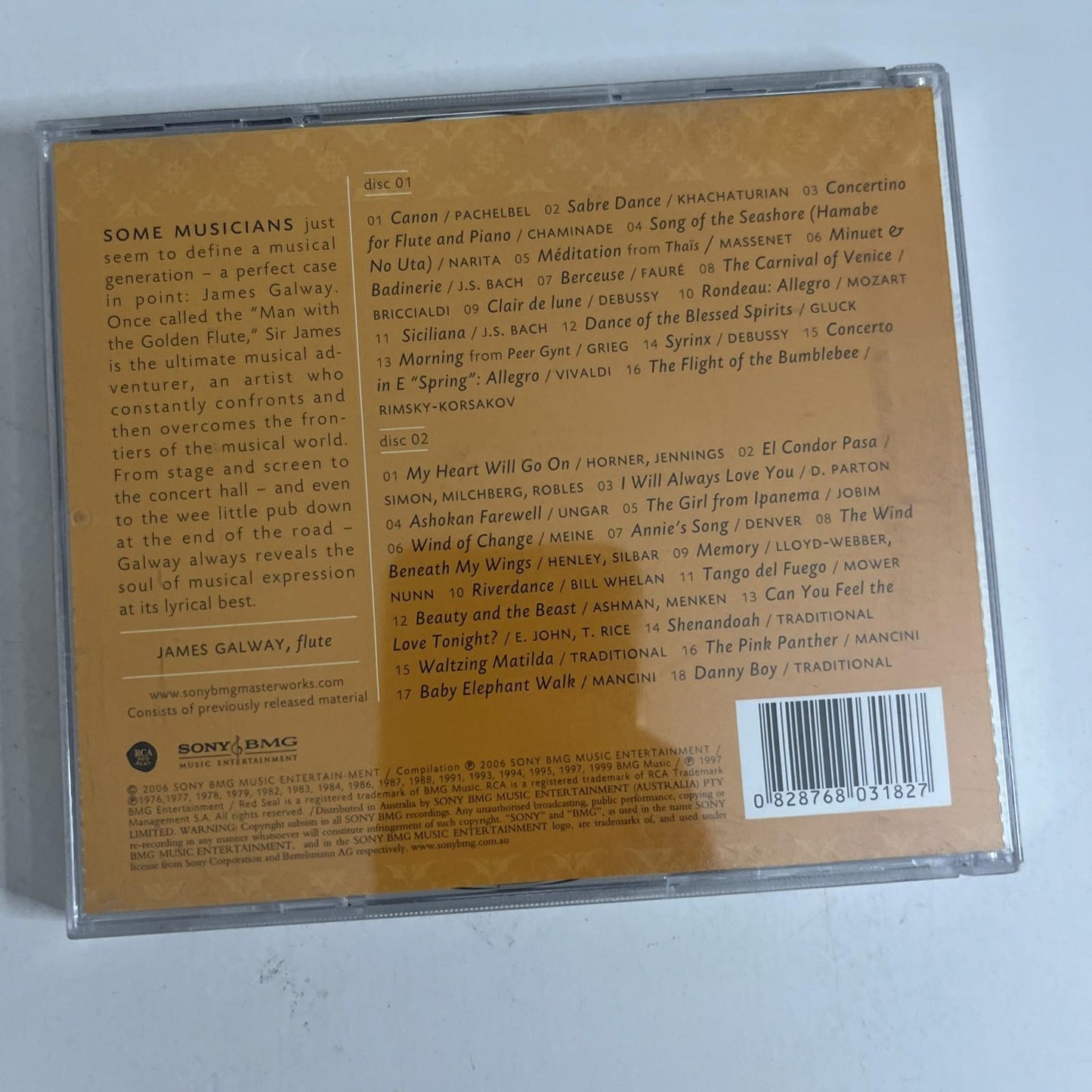 James Galway – The Essential (CD, 2006) Australia 2-Discs 82876803182