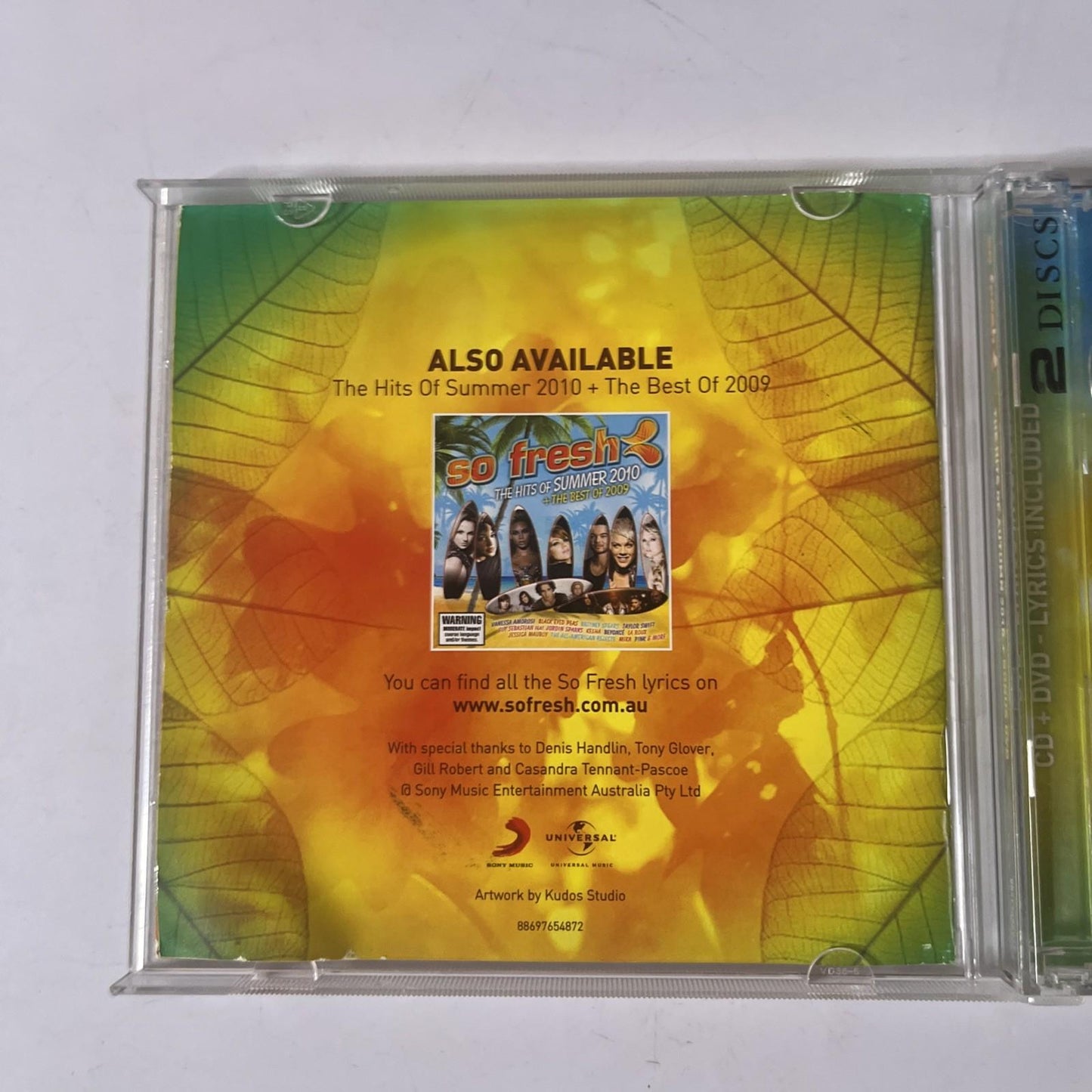 So Fresh: The Hits Of Autumn 2010 + Bonus DVD (CD + DVD, 2010) 2-Discs
