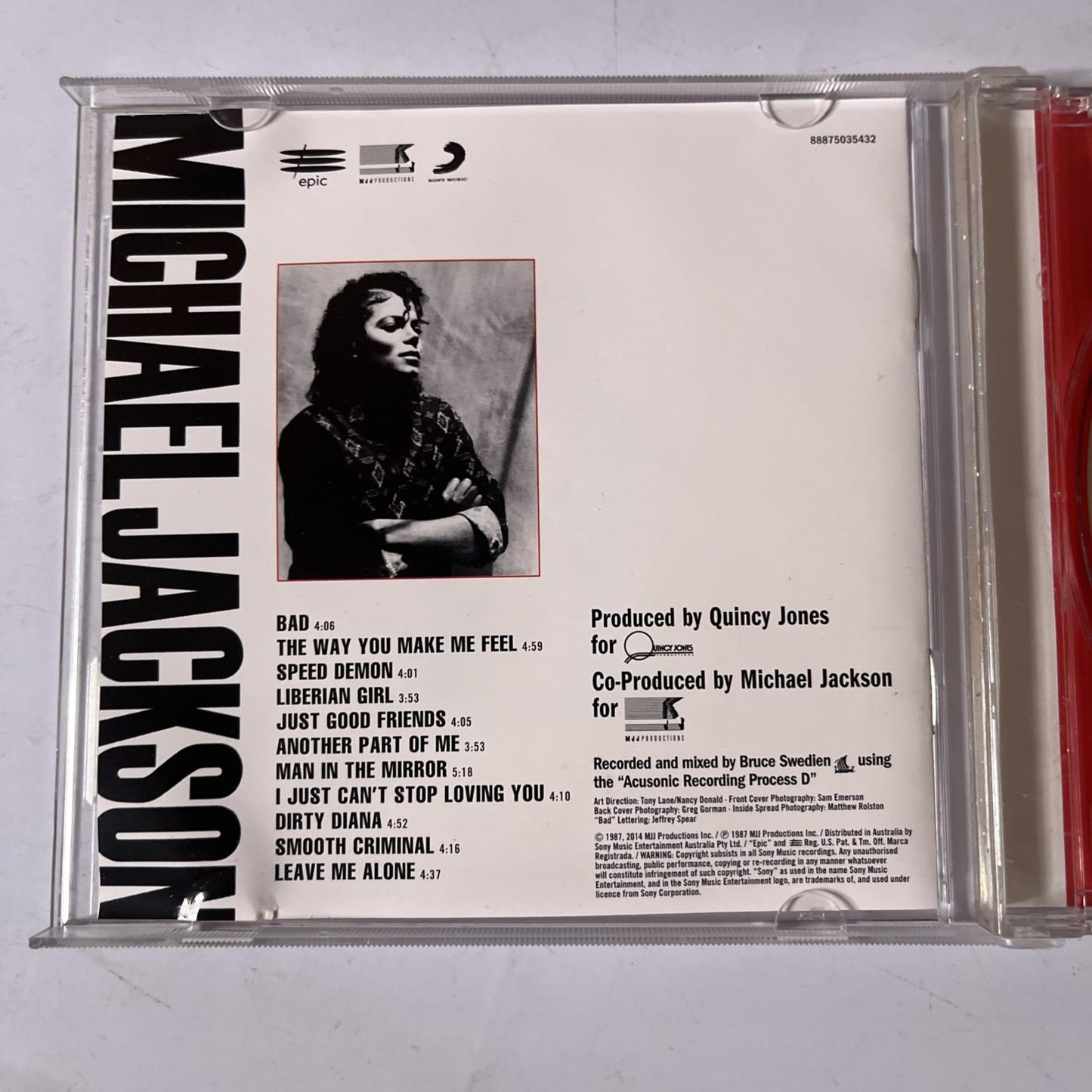 Michael Jackson – Bad (CD, 2015) Australia 88875035432