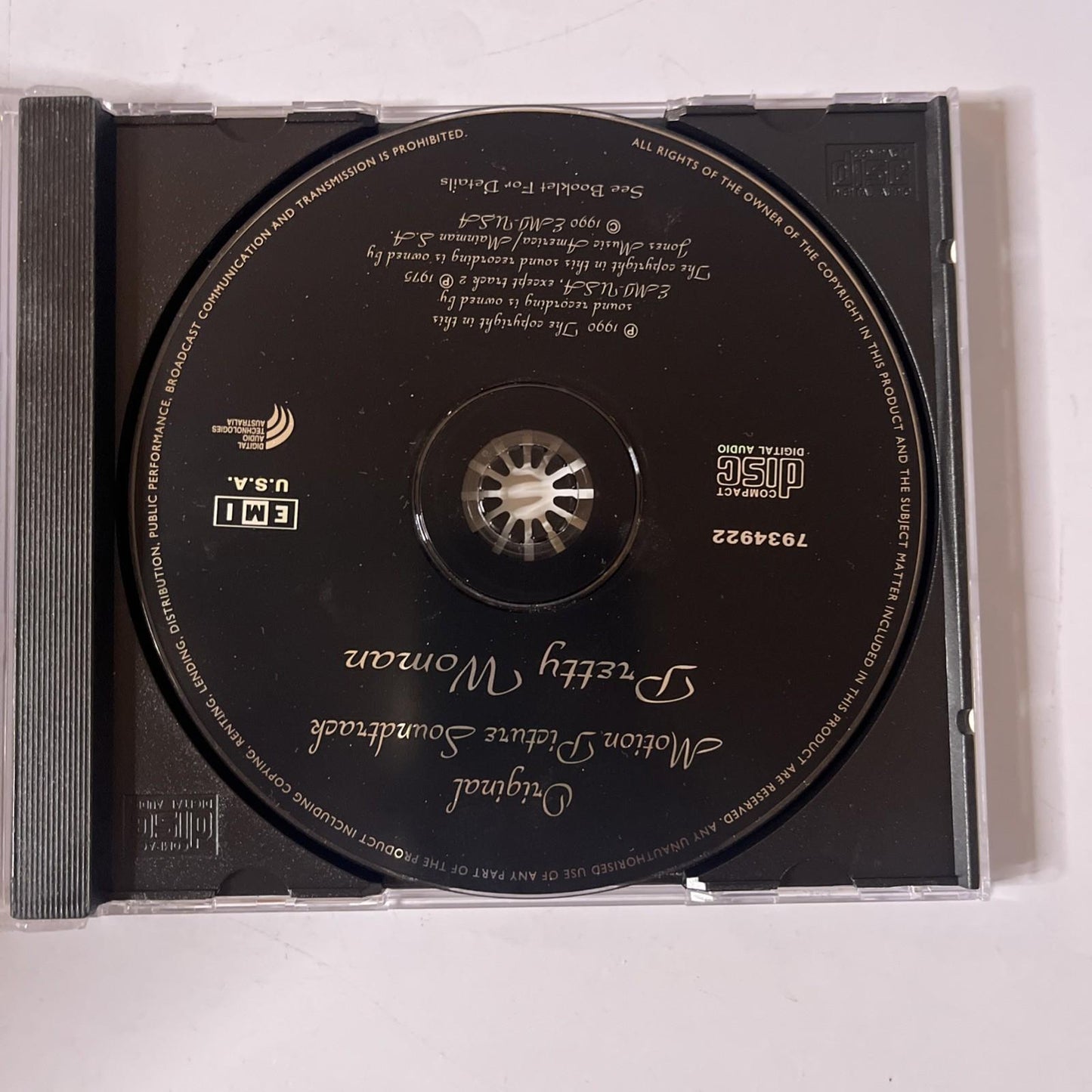 Pretty Woman (Original Motion Picture Soundtrack) (CD, 1990) US CDP-593492