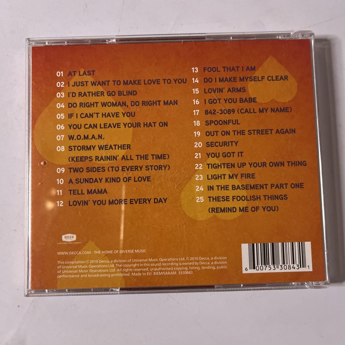 Etta James – At Last (The Best Of Etta James) (CD, 2010) Europe 5330843