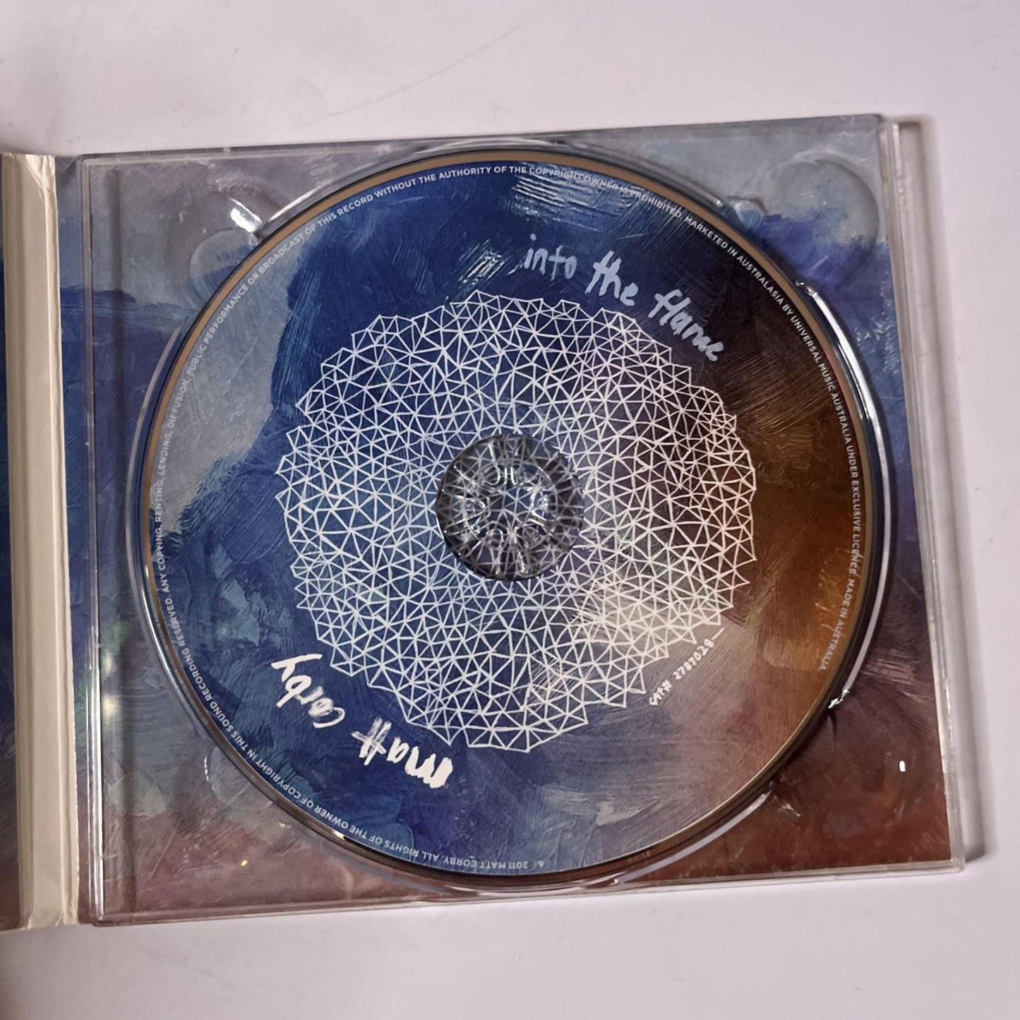 Matt Corby – Into The Flame (CD, 2011) Australasia Digipak 2787028