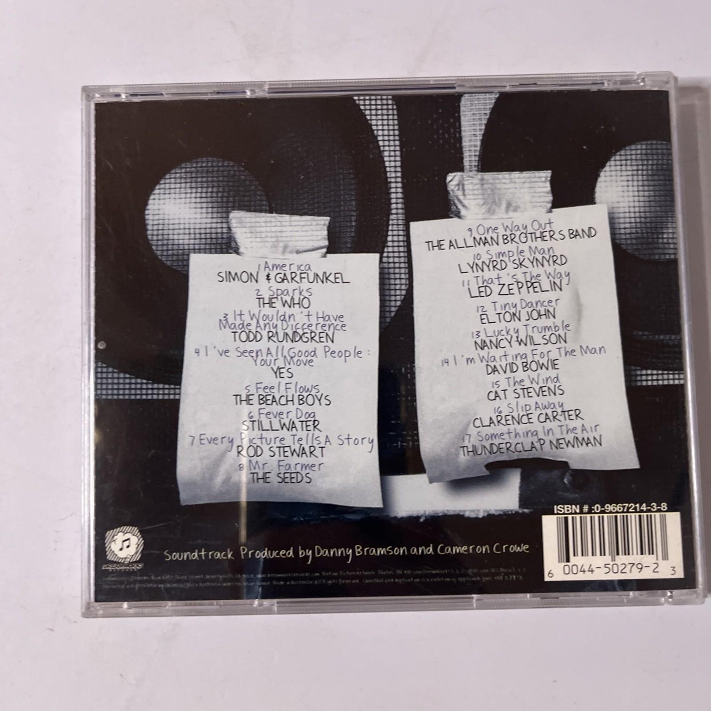 Almost Famous (Music From The Motion Picture) (CD, 2000) Australia 450 279-2