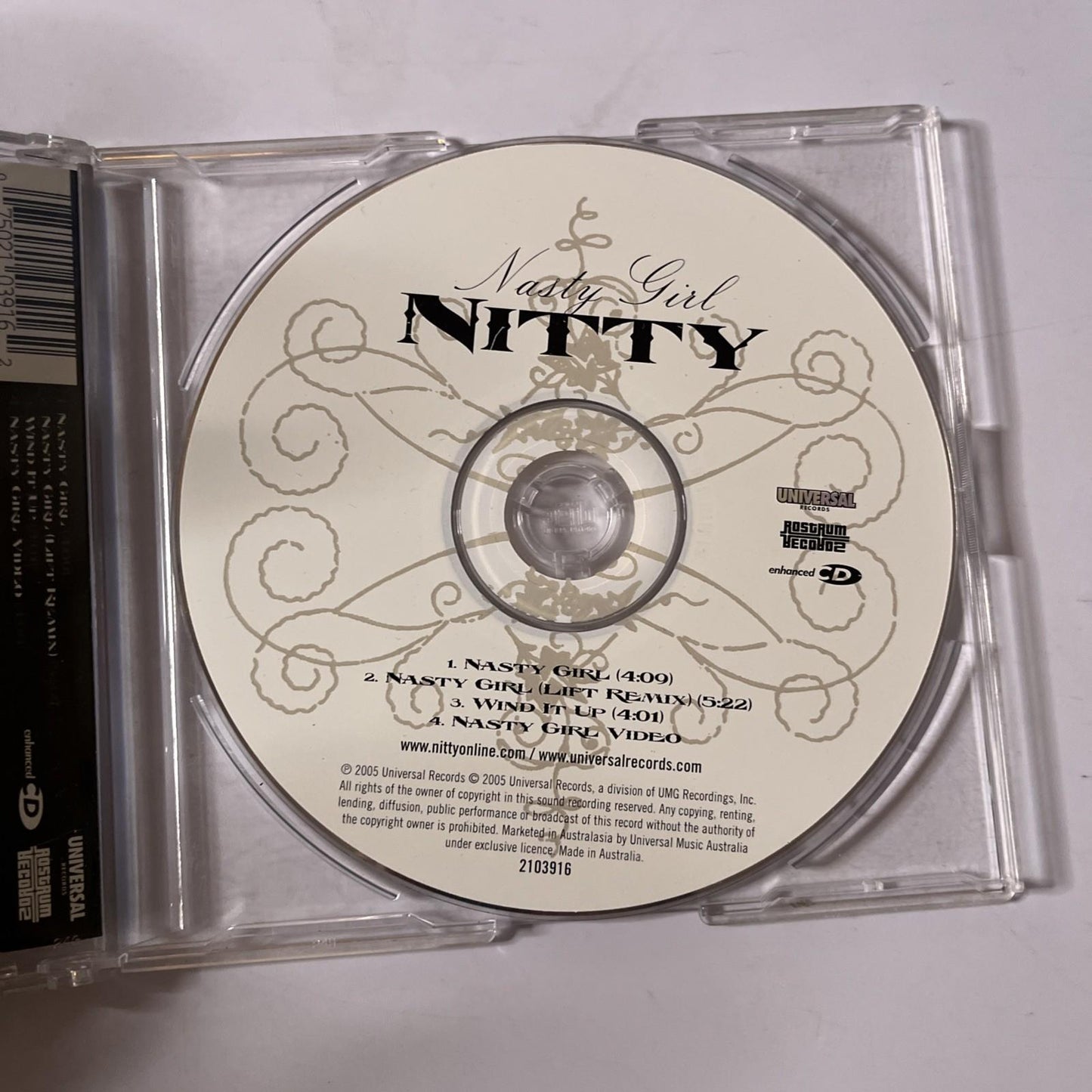 Nitty – Nasty Girl (CD, 2005) Australia 2103916