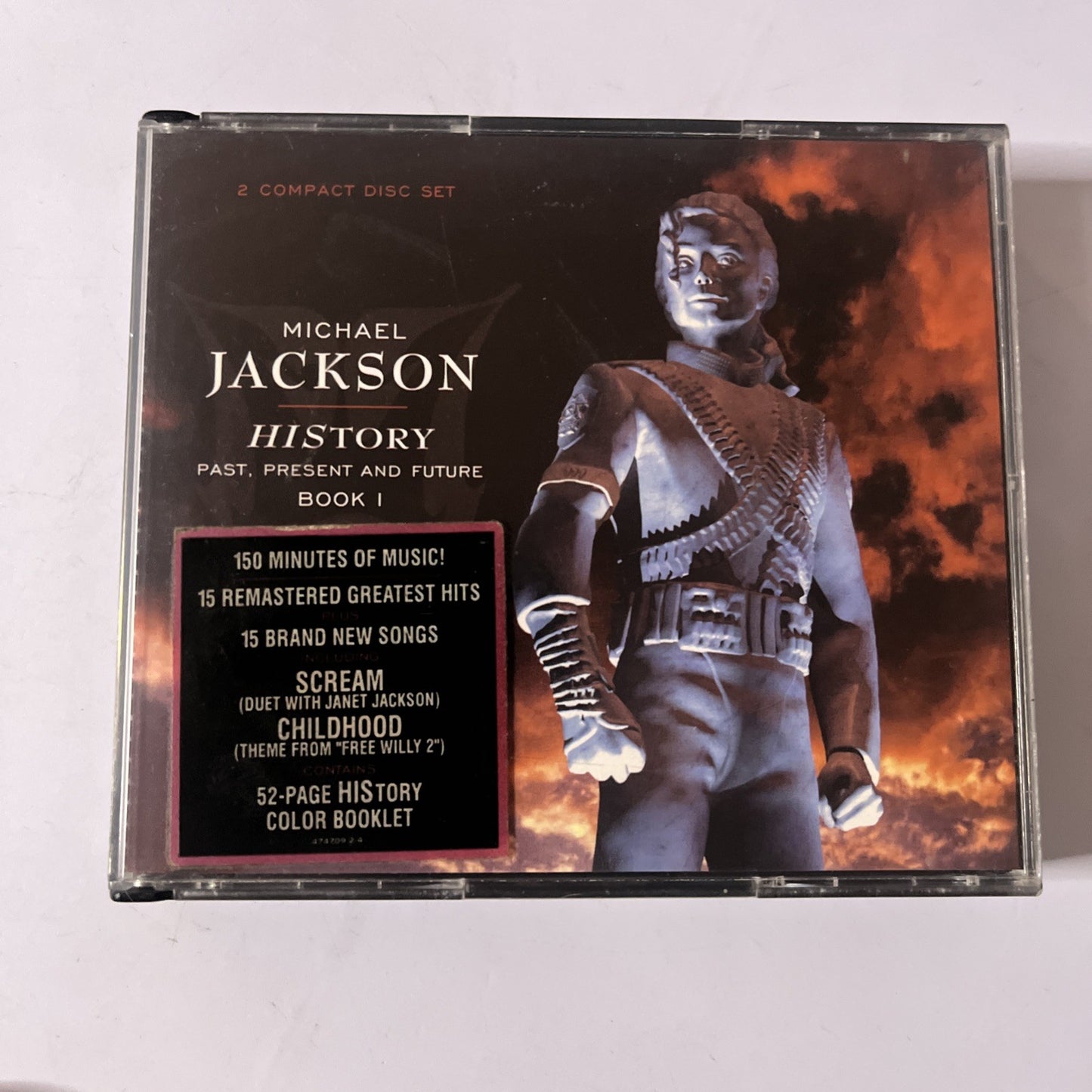 Michael Jackson – HIStory - Past, Present and Future - Book I (CD, 1995) 2-Discs