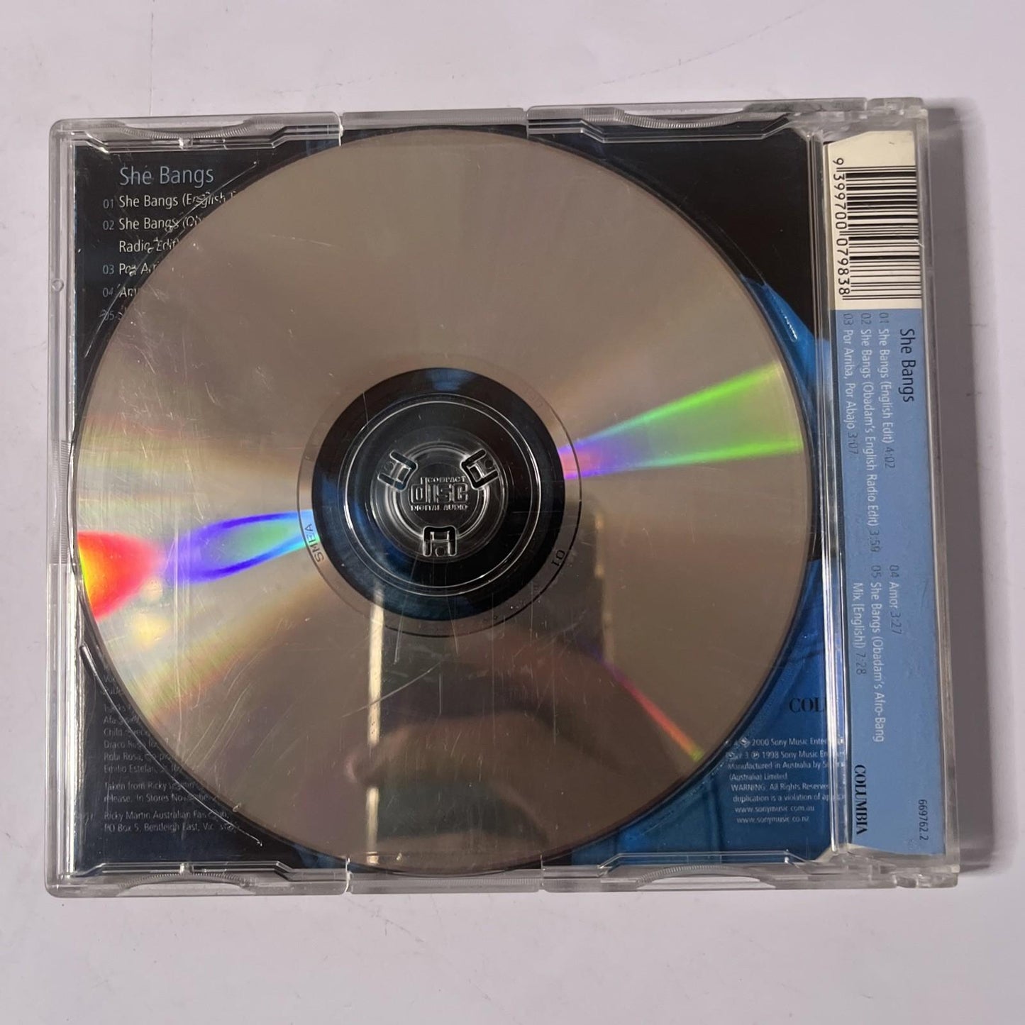 Ricky Martin – She Bangs (CD, 2000) Australia 669762.2