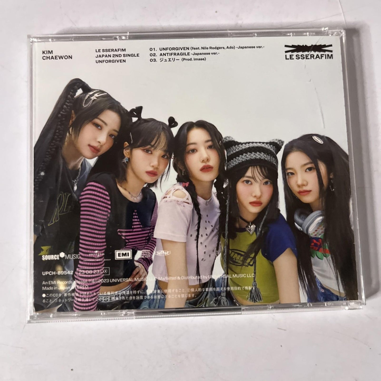 Le Sserafim – Unforgiven (Kim Chaewon version) (CD, 2023) Japan UPCH-89542