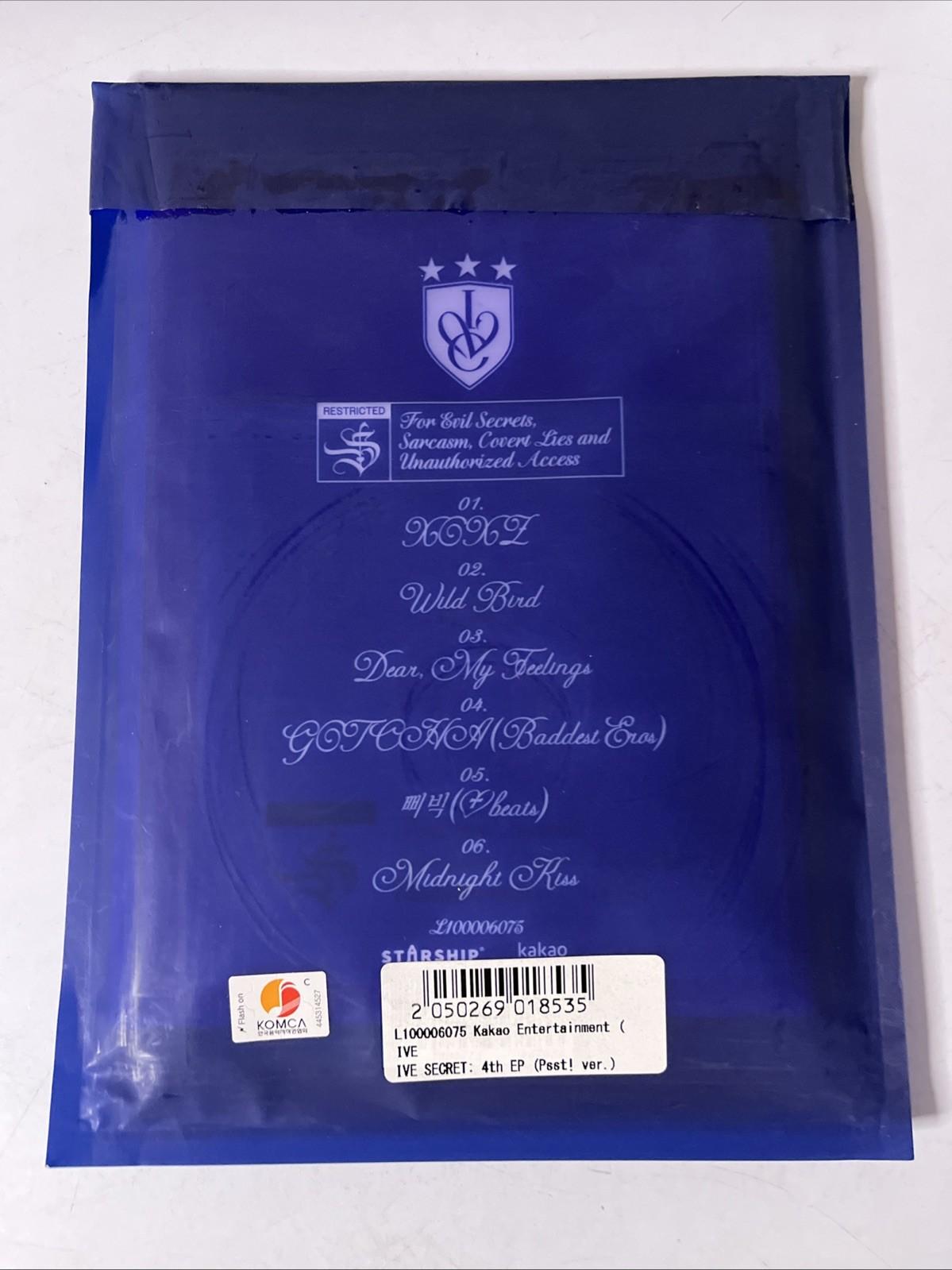 Ive – IVE SECRET (CD, 2025) Blue Edition South Korea L100006058