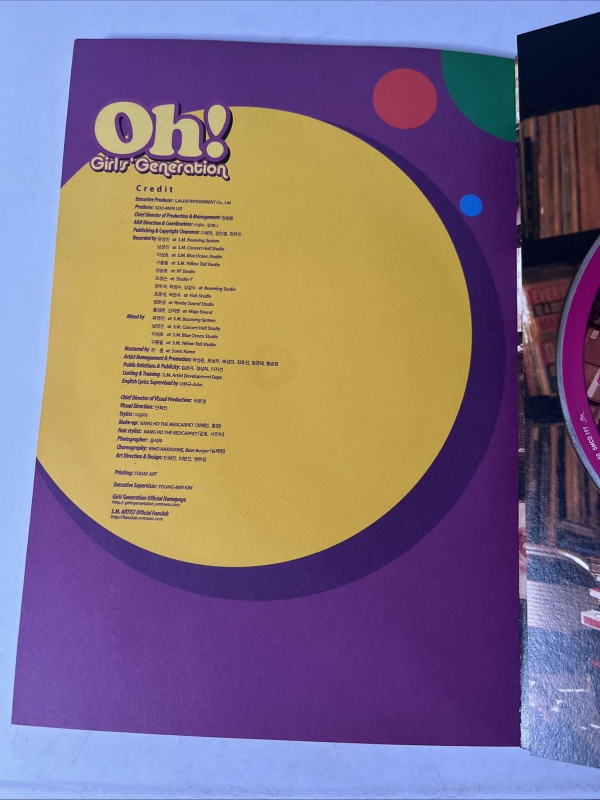 Girls'Generation 소녀시대 – Oh! (CD, 2010) South Korea SMCD197