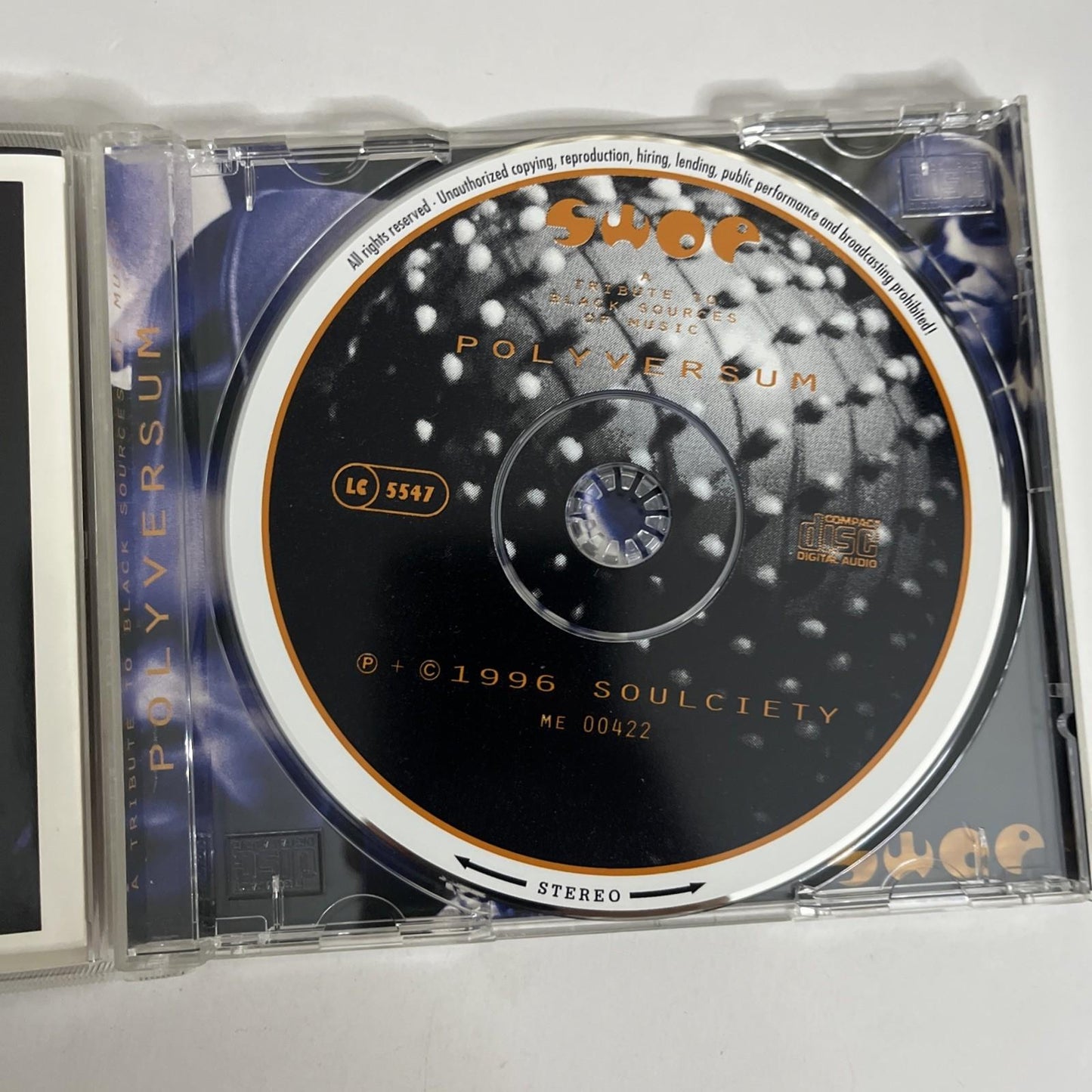 SWOP – A Tribute To Black Sources Of Music - Polyversum (CD, 1996) ME 00422