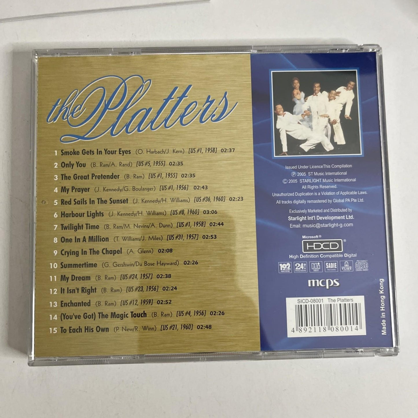 The Very Best Of The Platters - Original Greatest Hit (CD, HDCD, 2005)