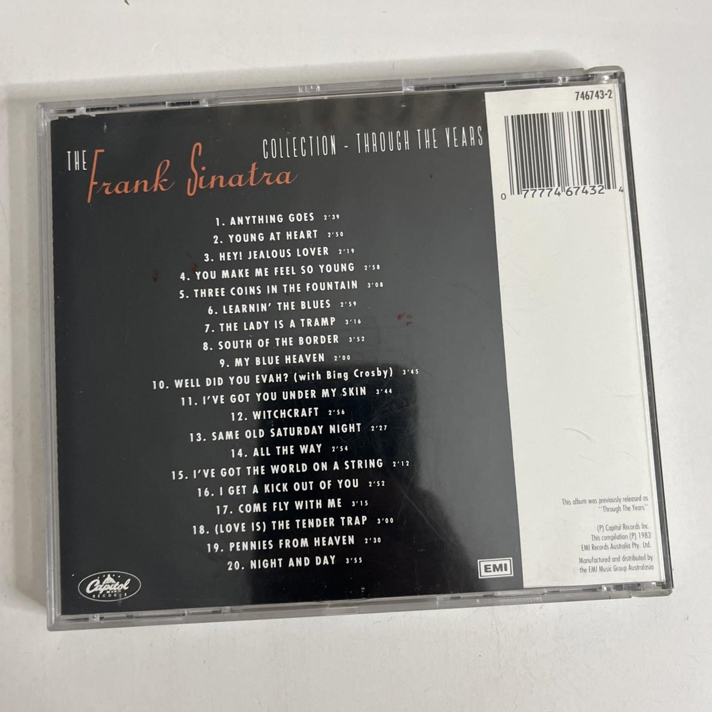 Frank Sinatra – The Frank Sinatra Collection (CD, 1997) Australia