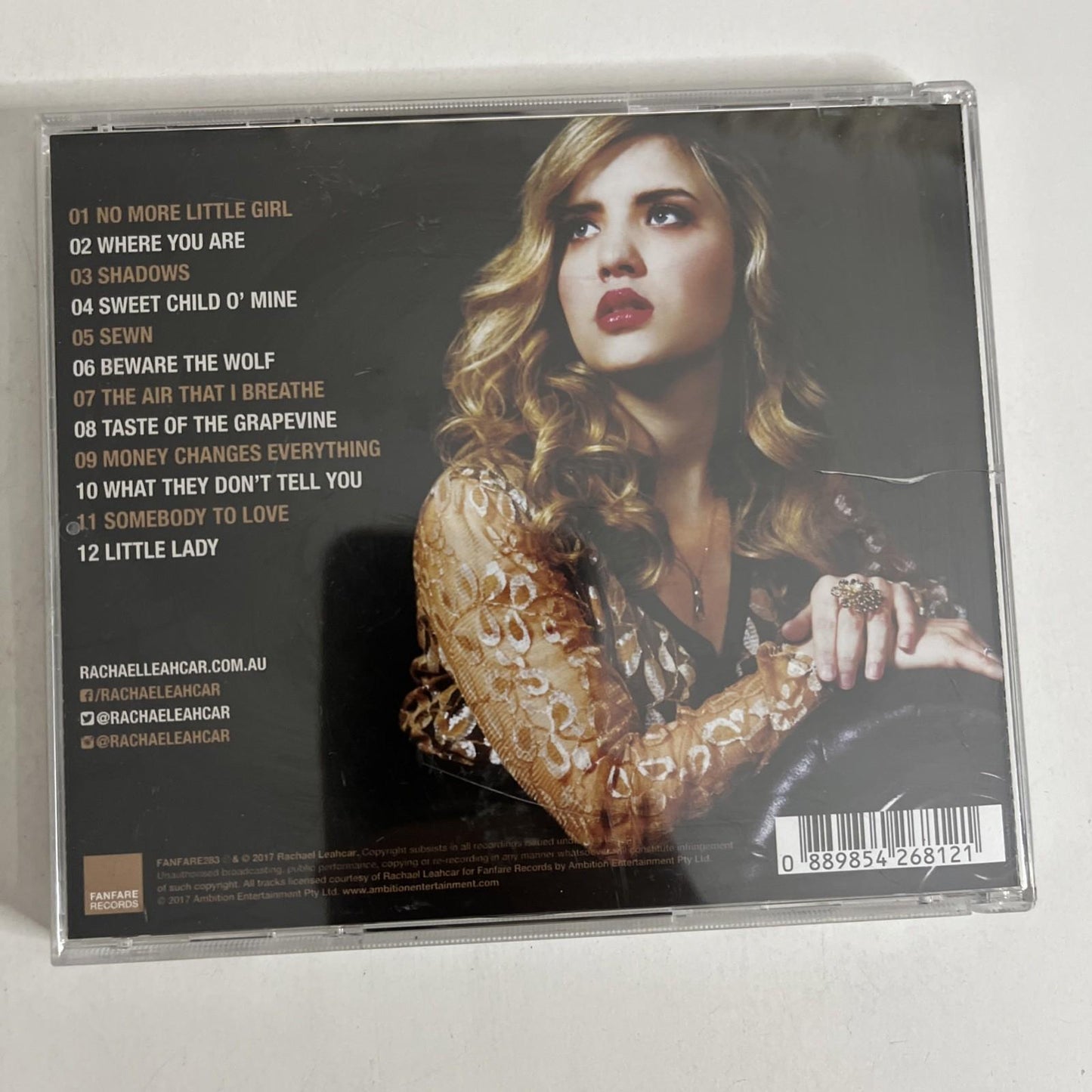 Rachael Leahcar – Shadows (CD, 2017) Australia FANFARE283
